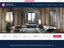 Tablet Screenshot of chicroomproperties.com